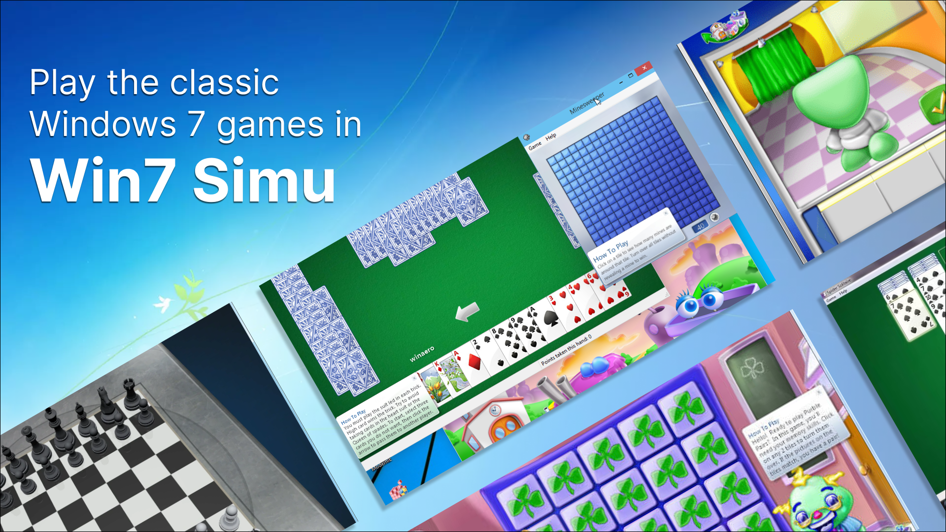Play Windows 7 games online free: Solitaire, Minesweeper, Chess Titans and more