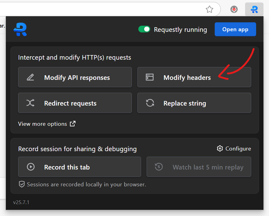 Create Requestly rule
