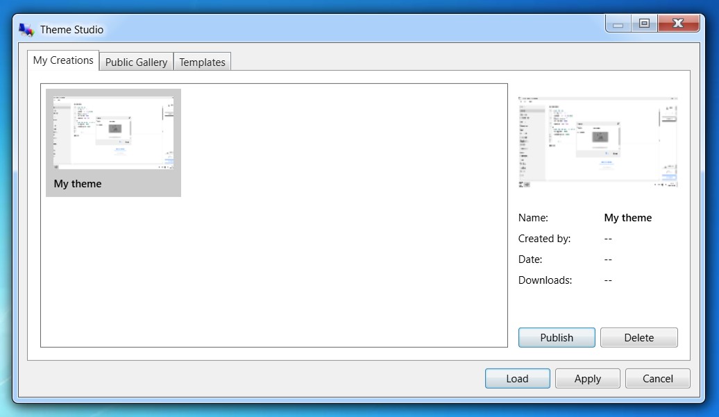 Guide - Theme actions