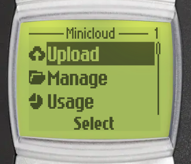 Minicloud main view