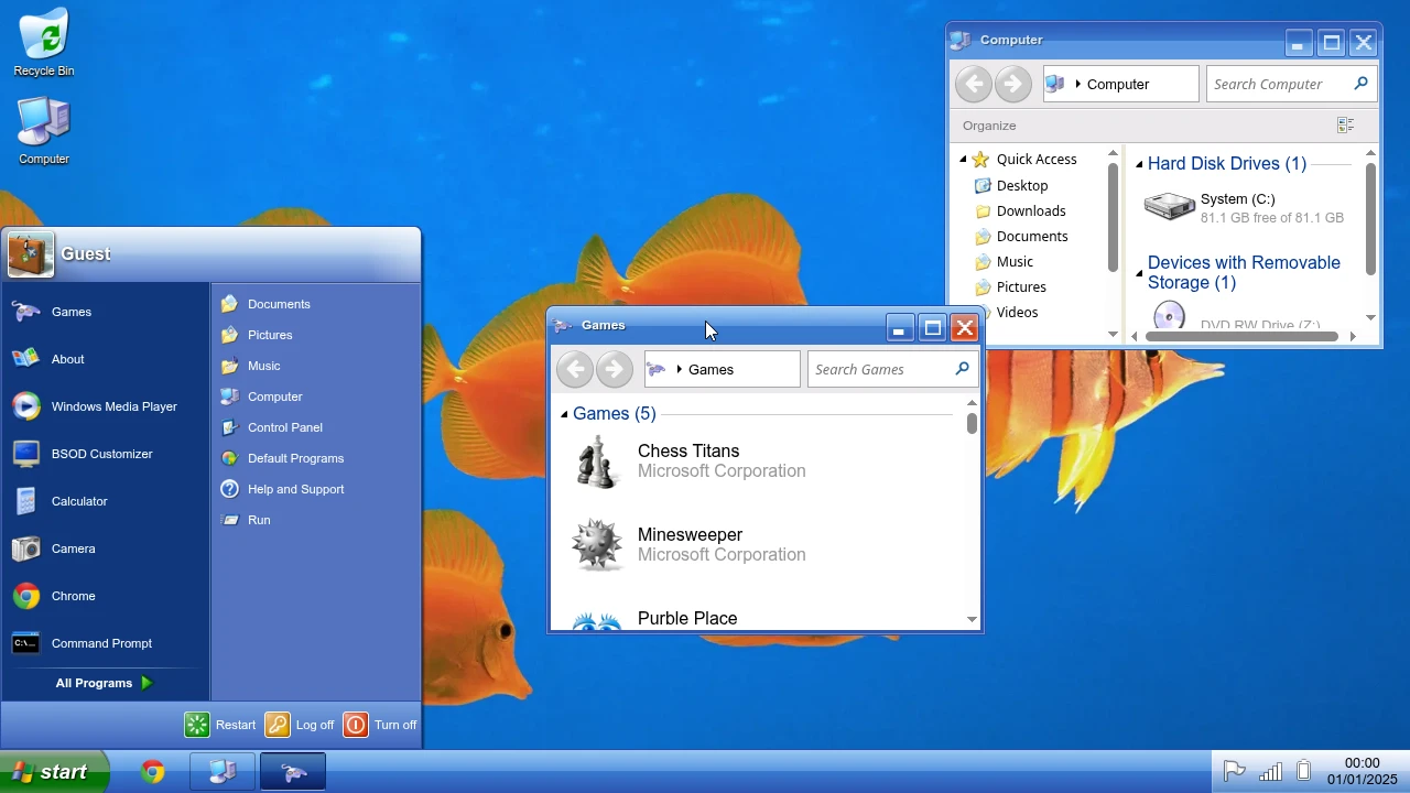 Windows Xp Embedded Style Theme Windows XP (Royale) theme in Win7 Simu | Visnalize
